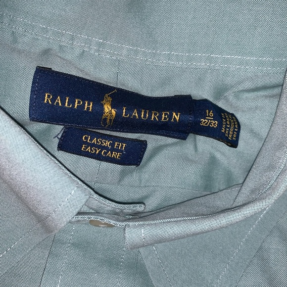 Ralph Lauren Classic Fit Easy Care Size 16 Button Down Shirt - Picture 14 of 16